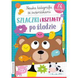 Szlaczki. kształty. po śladzie. Nauka kaligrafi z pieskami i kotkami  / B&F