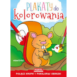 Plakaty do kolorowania - Wiewiórka MARTEL